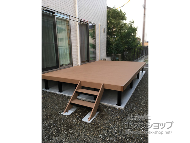 静岡県焼津市ののウッドデッキ リウッドデッキ 200 施工例