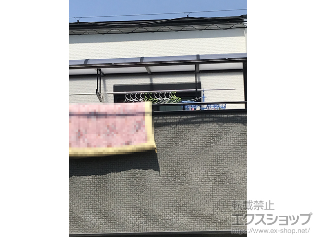大阪府八尾市ののバルコニー・ベランダ屋根 プレシオステラス R型 屋根タイプ 単体 積雪〜20cm対応 施工例