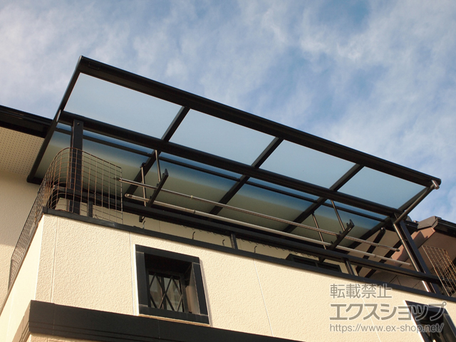 岐阜県大垣市ののバルコニー・ベランダ屋根 ヴェクターテラス F型 屋根タイプ 単体 積雪〜20cm対応 施工例