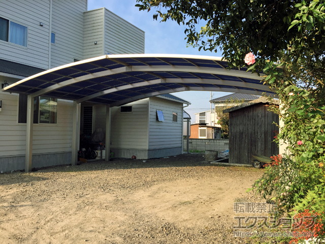 愛媛県新居浜市ののカーポート レイナトリプルポートグラン　積雪〜20cm対応 施工例