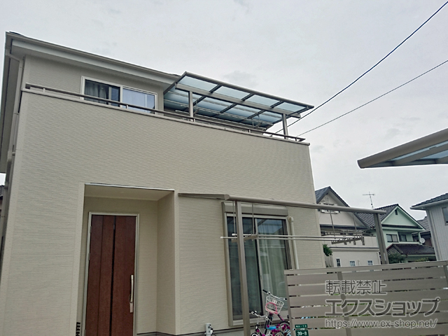 福岡県福岡市ののバルコニー・ベランダ屋根 スピーネ F型 屋根タイプ 単体 積雪〜20cm対応 施工例