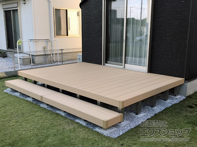 埼玉県入間郡毛呂山町ののウッドデッキ リウッドデッキ 200 施工例