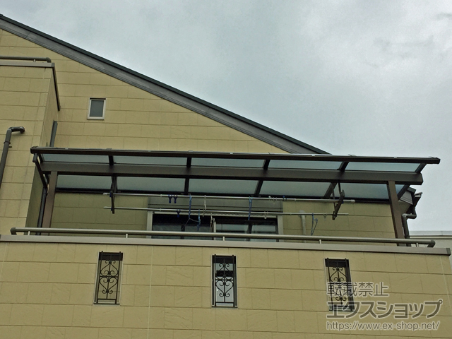 兵庫県宝塚市ののバルコニー・ベランダ屋根 ヴェクターテラス R型 屋根タイプ 単体 積雪〜20cm対応 施工例