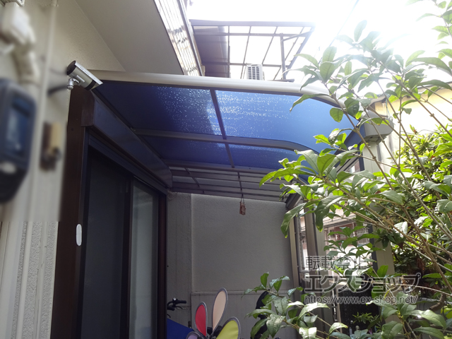 大阪府大阪市ののテラス屋根 プレシオステラス R型 テラスタイプ 単体 積雪〜20cm対応 施工例