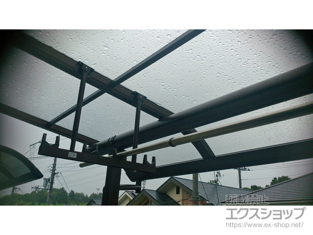 大阪府堺市ののバルコニー・ベランダ屋根 プレシオステラス R型 屋根タイプ 連棟 積雪〜20cm対応 施工例