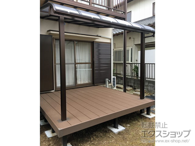 千葉県成田市ののウッドデッキ リウッドデッキ 200 施工例