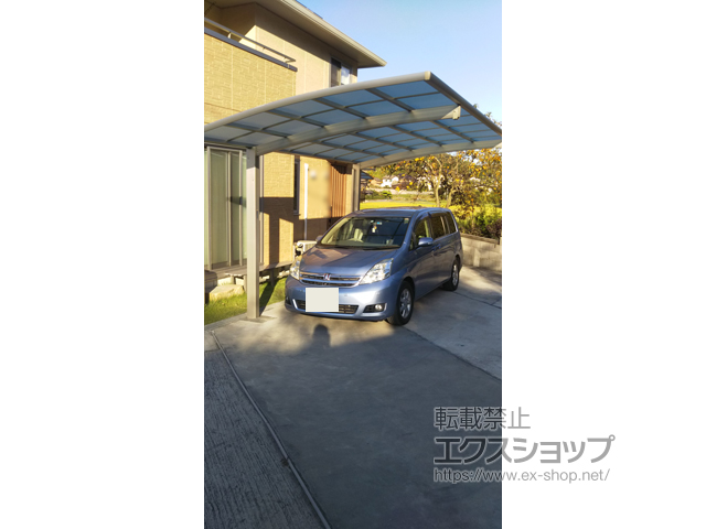 岡山県笠岡市ののカーポート レイナポートグラン　積雪〜20cm対応 施工例