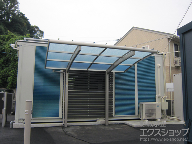 大分県大分市ののサイクルポート・駐輪場 レイナポートグランミニ 積雪〜20cm対応 施工例