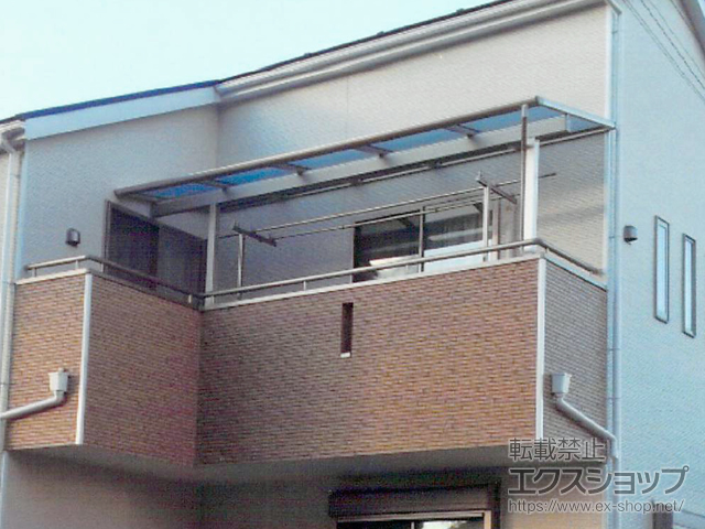 埼玉県飯能市ののバルコニー・ベランダ屋根 ヴェクターテラス F型 屋根タイプ 単体 積雪〜20cm対応 施工例