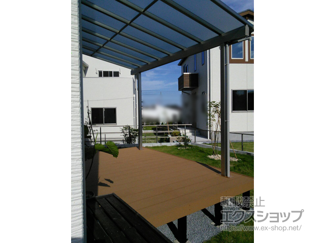 千葉県佐倉市ののウッドデッキ リウッドデッキ 200 施工例