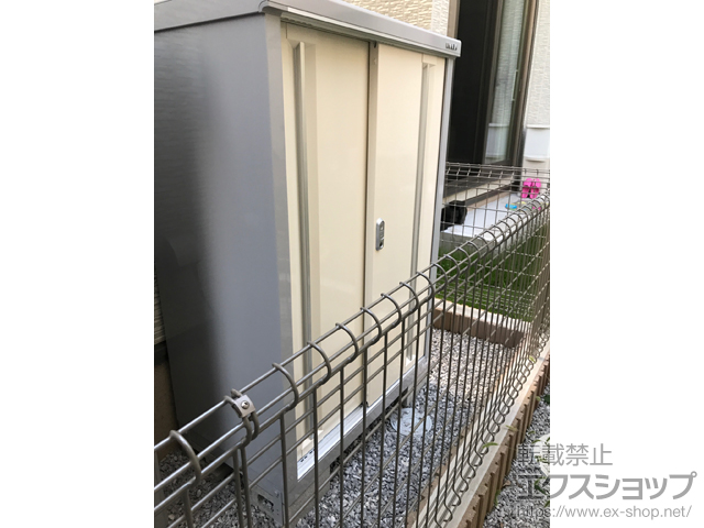 埼玉県川越市のの物置・屋外倉庫 シンプリー 一般型 (MJX-095C-P-FW) 施工例