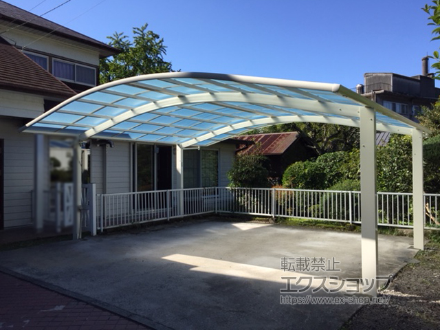 大分県玖珠郡九重町ののカーポート レイナツインポートグラン　積雪〜20cm対応 施工例