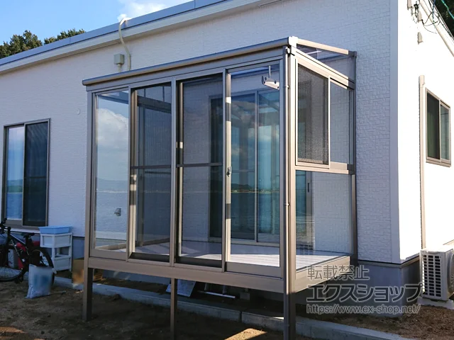 【初売り】 岡山県岡山市のLIXIL(リクシル)テラス囲い・サンルーム施工例 電気ヒーター