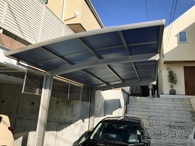 東京都多摩市ののカーポート レイナポートグラン　積雪〜20cm対応 施工例