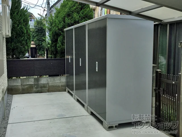 東京都杉並区のイナバの物置・収納・屋外倉庫 アイビーストッカー 1100×905×1903 BJX-119E-PG 施工例