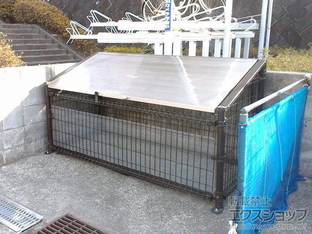 神奈川県横浜市のの物置・屋外倉庫 ゴミストッカー MS10型 GSMS10-2010-BR 施工例