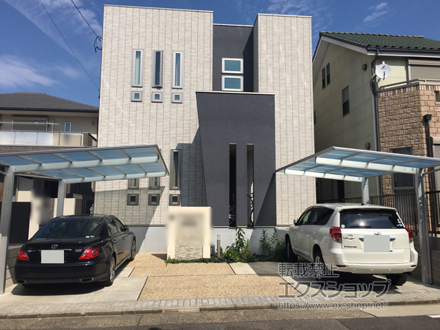 愛知県名古屋市ののカーポート エフルージュグラン　積雪〜20cm対応 施工例