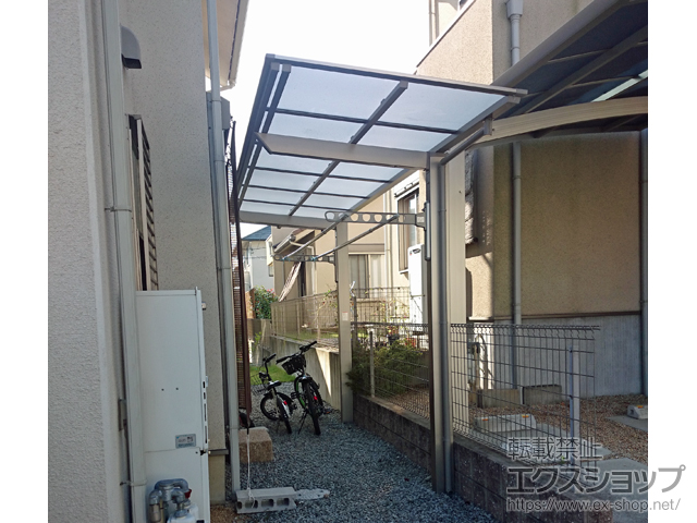 奈良県北葛城郡王寺町ののサイクルポート・駐輪場 ネスカFミニ (フラットスタイル) 積雪〜20cm対応 施工例