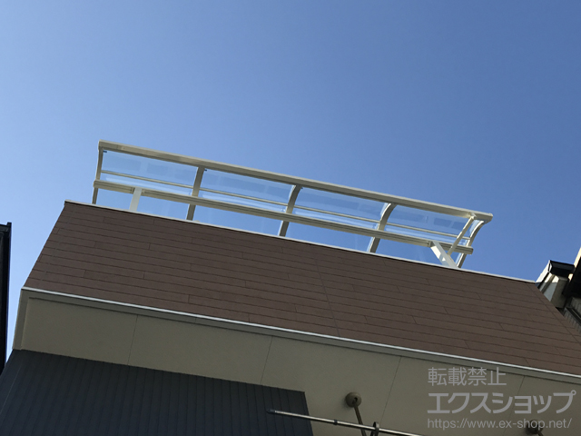大阪府三島郡島本町ののバルコニー・ベランダ屋根 スピーネ R型 屋根タイプ 単体 積雪〜20cm対応 施工例