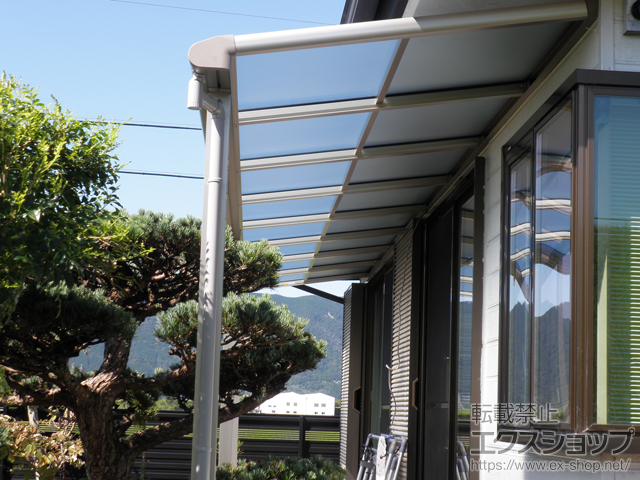 岐阜県海津市ののテラス屋根 ヴェクターテラス F型 テラスタイプ 連棟 積雪〜20cm対応 施工例