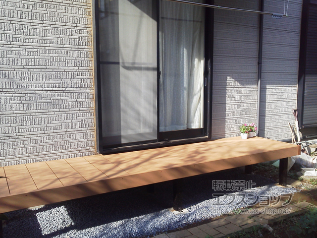 千葉県八街市ののウッドデッキ リウッドデッキ 200 施工例