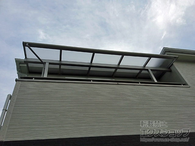 福島県相馬市ののバルコニー・ベランダ屋根 ヴェクターテラス F型 屋根タイプ 単体 積雪〜20cm対応 施工例