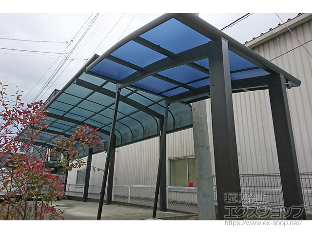 熊本県熊本市ののサイクルポート・駐輪場 レイナポートグランミニZ 積雪〜20cm対応 施工例