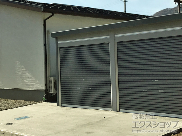 兵庫県美方郡香美町のの倉庫・ガレージ ガレーディア 一般型 2連棟（GRN-2662SL-2） GRN-2662SL-2-UG 施工例