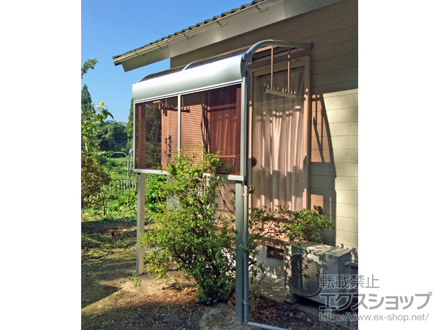 鹿児島県薩摩川内市ののテラス屋根 ヴェクターテラス R型 テラスタイプ 単体 積雪〜20cm対応 施工例