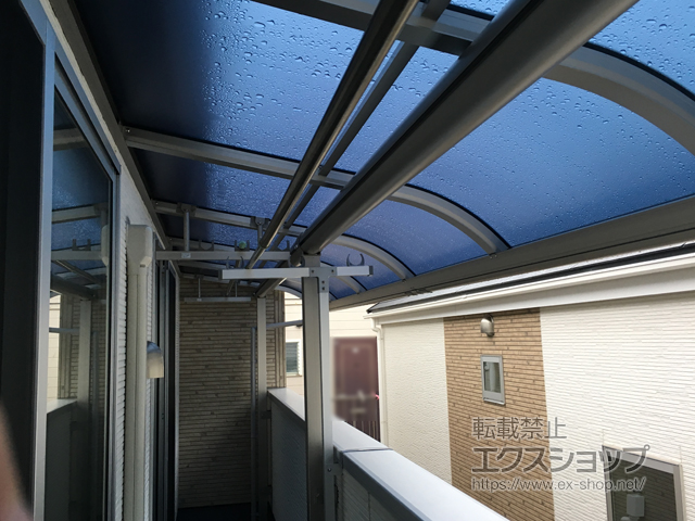 千葉県松戸市ののテラス屋根 スピーネ F型 ルーフタイプ 単体 積雪〜20cm対応 施工例