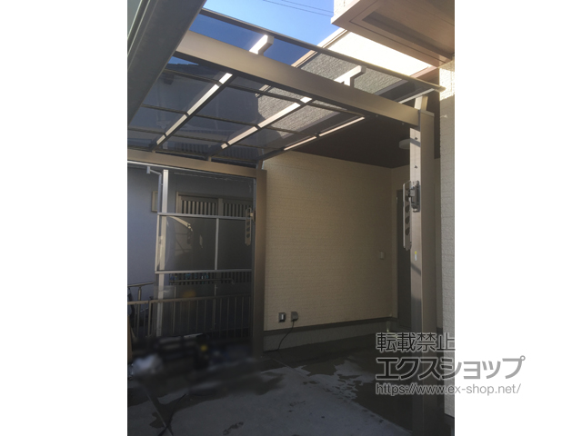 岐阜県大垣市ののサイクルポート・駐輪場 ニューマイリッシュミニ 逆勾配 前下がり 施工例