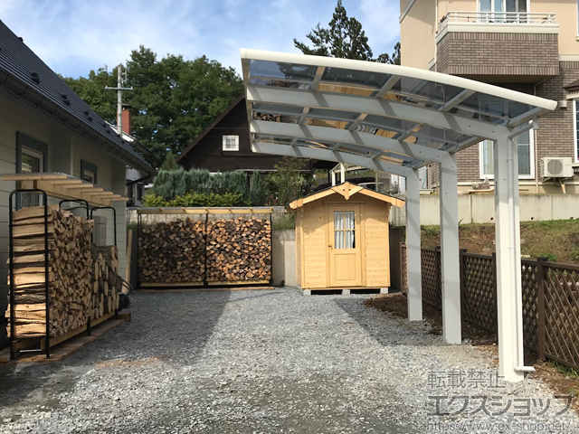 長野県佐久市ののカーポート レイナポートグラン50 積雪〜50cm対応 施工例