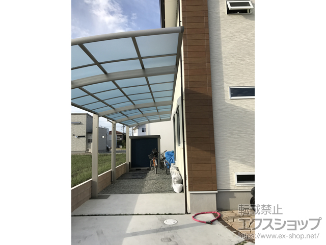 兵庫県姫路市ののカーポート レイナポートグラン 縦連棟　積雪〜20cm対応 施工例