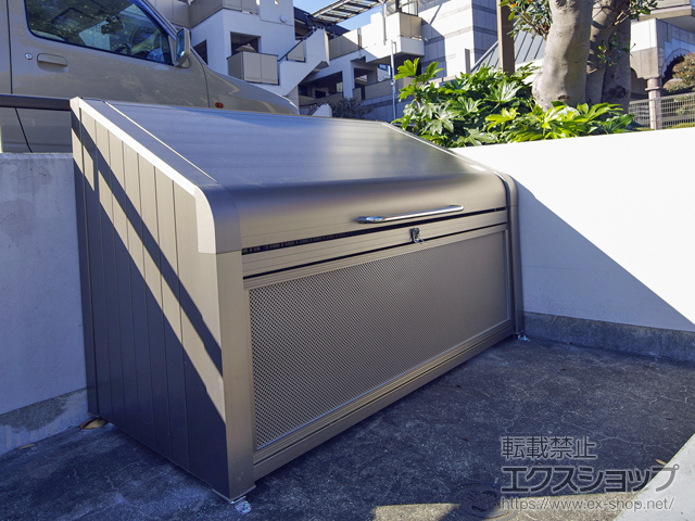 神奈川県横浜市ののゴミステーション ダスティンG　ボックスタイプ パンチングパネルタイプ 呼称：1809 施工例