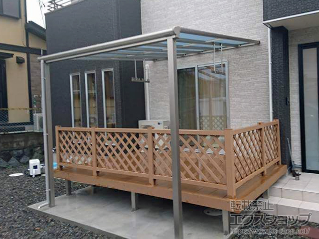 福島県いわき市ののウッドデッキ リウッドデッキ 200 施工例