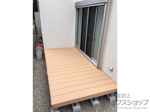 京都府京田辺市ののウッドデッキ リウッドデッキ200 施工例