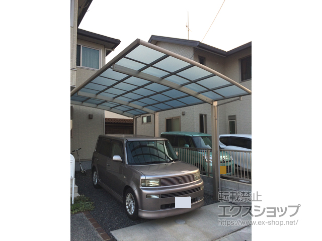 岡山県総社市ののカーポート レイナポートグラン 延長　積雪〜20cm対応 施工例