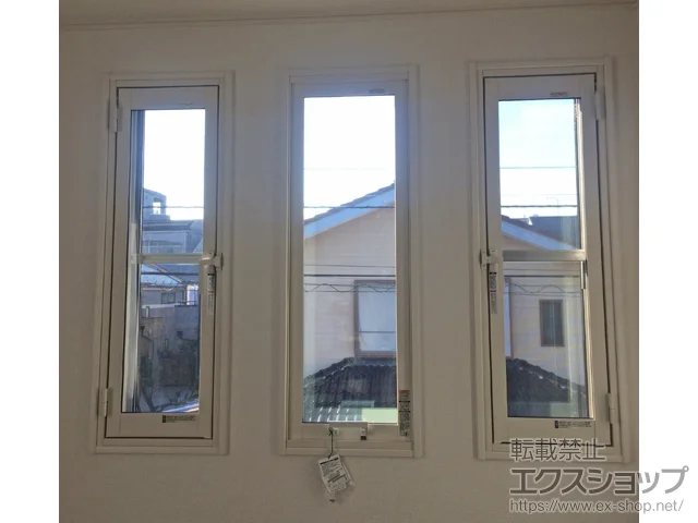 東京都狛江市のの内窓（二重窓・二重サッシ） 【03】インプラス ダストバリア仕様 開き窓 外観左吊元 施工例