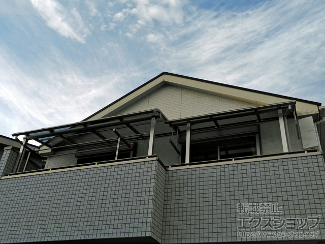 埼玉県越谷市ののバルコニー・ベランダ屋根 ヴェクターテラス R型 屋根タイプ 単体 積雪〜20cm対応 施工例