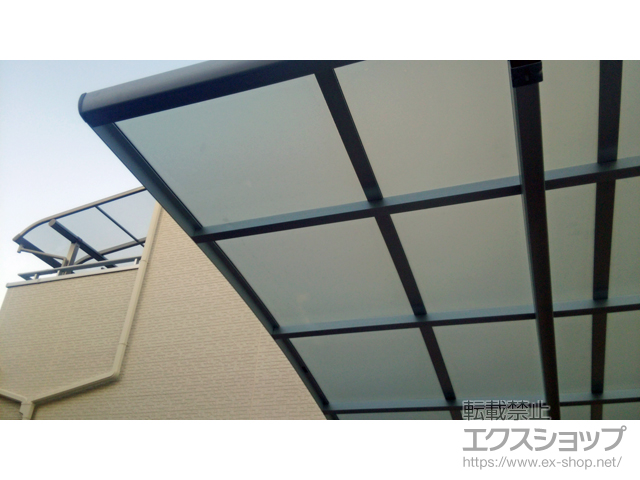 滋賀県彦根市ののバルコニー・ベランダ屋根 プレシオステラス R型 屋根タイプ 単体 積雪〜20cm対応 施工例