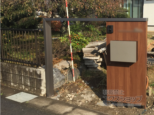 愛知県丹羽郡大口町のの機能門柱・ポスト ウォールスクリーン ファンクションユニット門袖 施工例