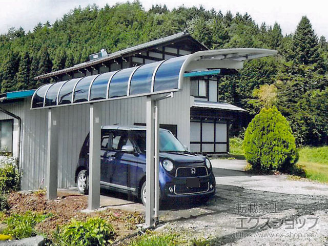 岐阜県高山市のLIXIL リクシル（トステム）のカーポート テールポートシグマIII 1500 積雪〜50cm対応 施工例