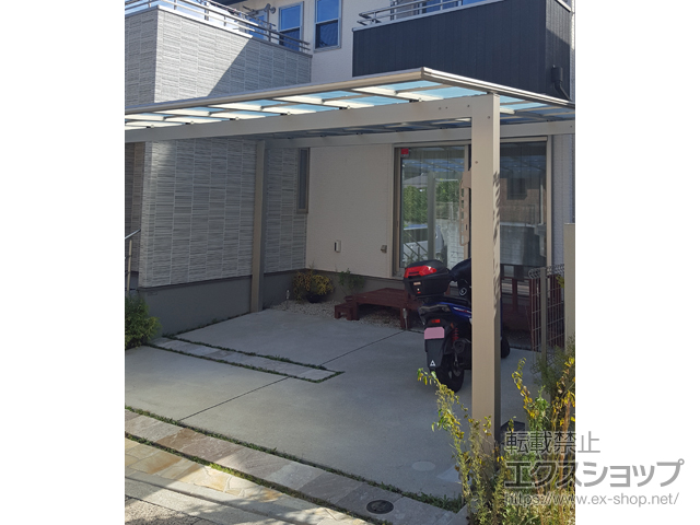 福岡県福岡市ののカーポート エフルージュ ツイン 積雪〜20cm対応 施工例