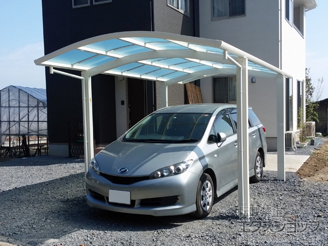 栃木県真岡市ののカーポート レイナワンポートグラン　積雪〜20cm対応 施工例