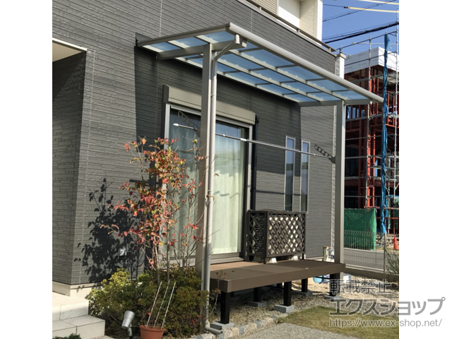 愛知県名古屋市ののテラス屋根 エフルージュグランZERO テラスタイプ 積雪〜20cm対応 施工例