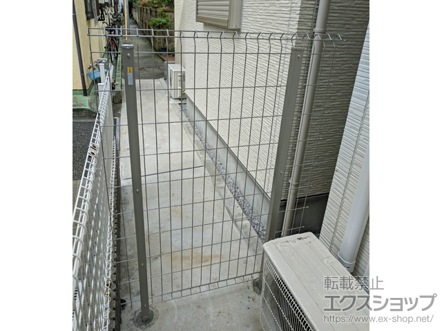 神奈川県川崎市ののフェンス・柵 イーネットフェンス1F型 自由柱タイプ 施工例