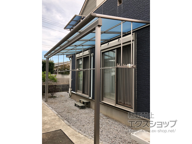 群馬県館林市ののテラス屋根 ヴェクターテラス F型 テラスタイプ 単体 積雪〜20cm対応 施工例