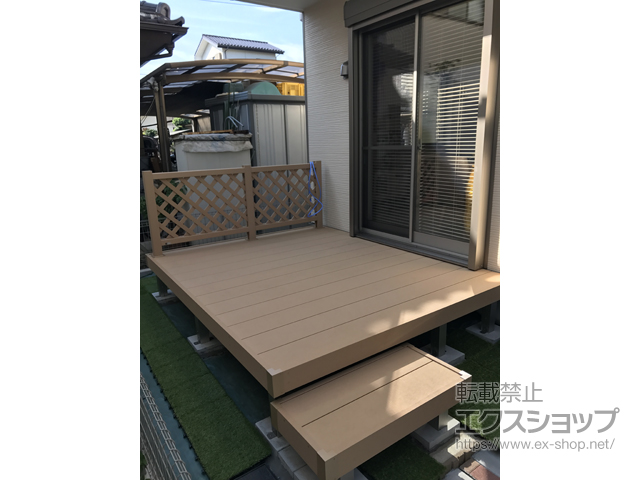 東京都東村山市ののウッドデッキ リウッドデッキ 200 施工例
