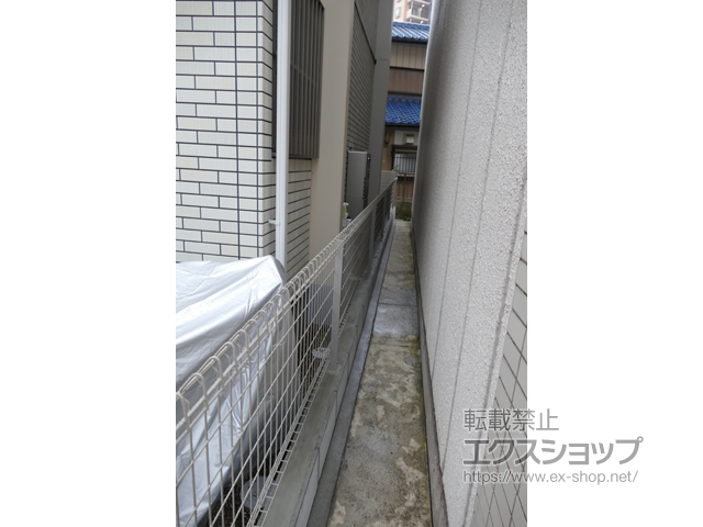 千葉県千葉市ののフェンス・柵 メッシュフェンス G10-R 自由柱 施工例