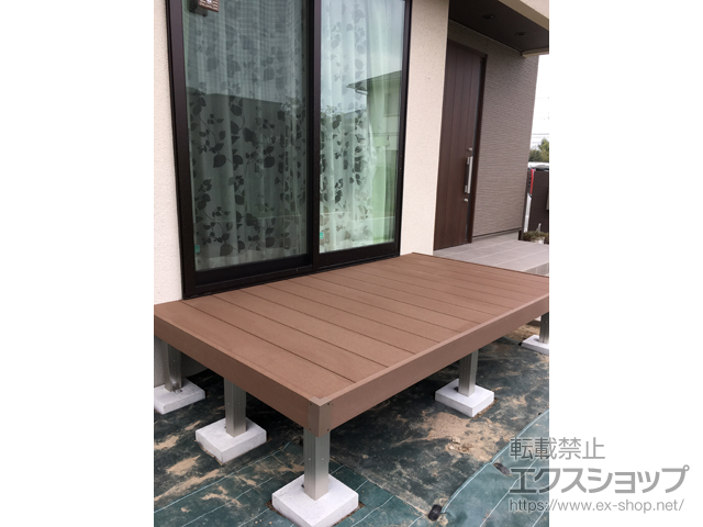 埼玉県越谷市ののウッドデッキ マージウッドデッキ 施工例